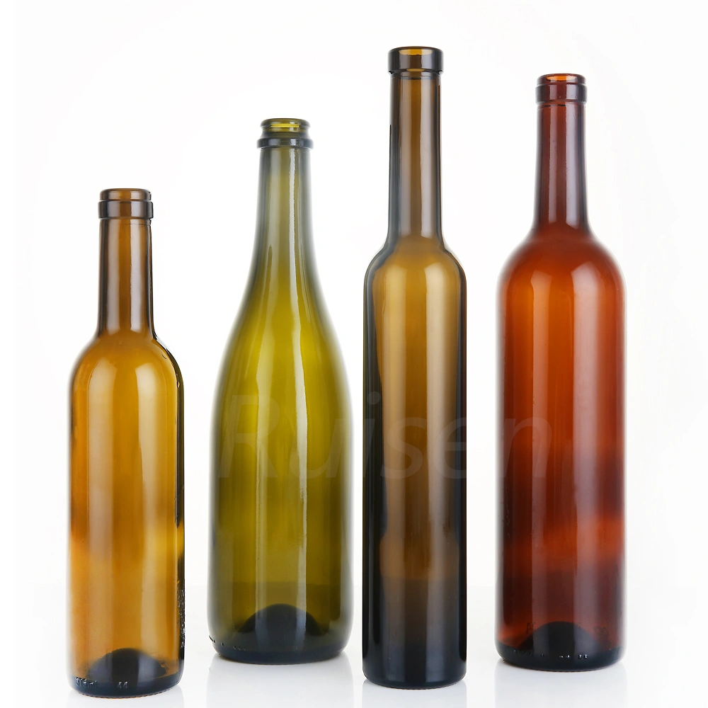 Wholesale glass wine bottles colors