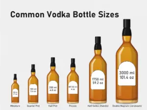 What are the Most Common Vodka Bottle Sizes