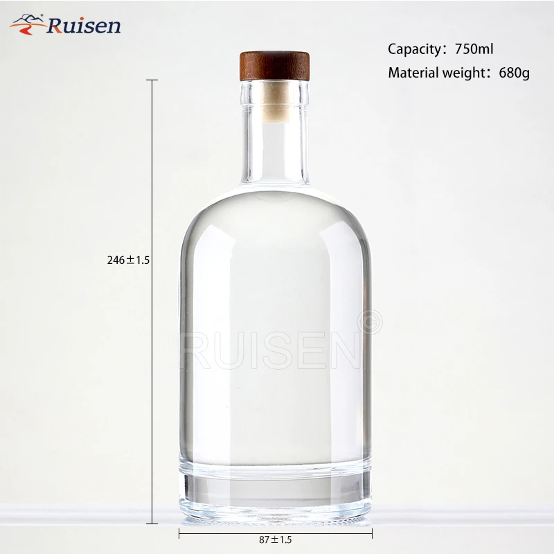 750ml-Vodka-Guaro-Gin-Glass-Bottle